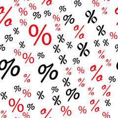 Percent Discount Sales Seamless vector EPS 10 pattern