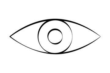 Silueta de un ojo mirando.