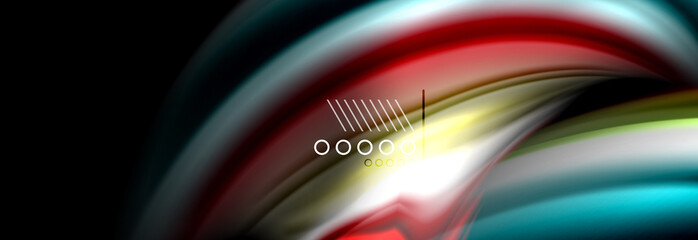 Color flow poster. Wave Liquid shape color background. Art design for your design