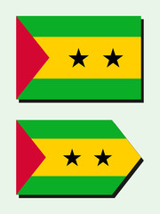 Sao Tome and Principe national flag 