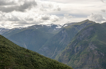 Naklejka premium Fjords in the south of Norway on a sunny day