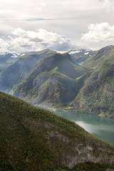 Naklejka na ściany i meble Fjords in the south of Norway on a sunny day