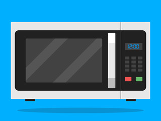 Flat Microwave icon Vector