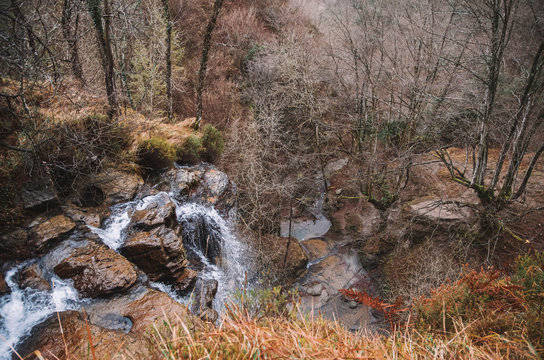waterfall of Uguna, Gorbea, Basque Country