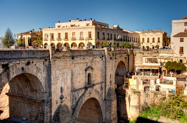 Naklejka na ściany i meble Picturesque city of Ronda, Andalusia, Spain