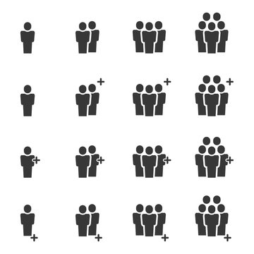 People Icons , Person work group Team Vector