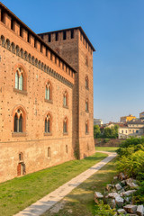 Fototapeta na wymiar Facciata del castello di Pavia