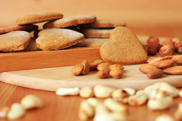 Nuts and Gingerbread Cookies