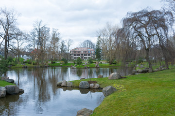 Fototapeta na wymiar Japanese garden in Kadriorg Park