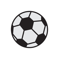 Soccer ball icon on white background for graphic and web design, Modern simple vector sign. Internet concept. Trendy symbol for website design web button or mobile app