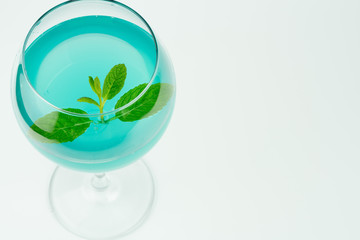 alcoholic blue drink
