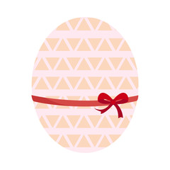Easter color egg icon on white background for graphic and web design, Modern simple vector sign. Internet concept. Trendy symbol for website design web button or mobile app