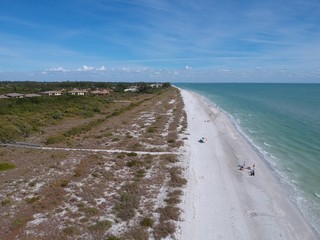 Fototapeta na wymiar Aerial view of Sanibel island in Florida, USA 