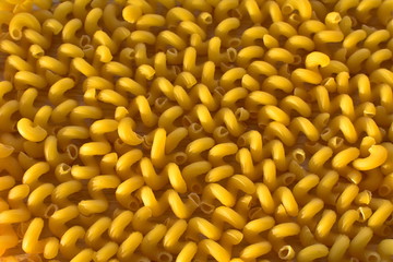 yellow pasta close up background