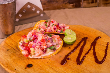Tostada Seafood