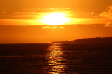 Obraz premium sunset over the sea