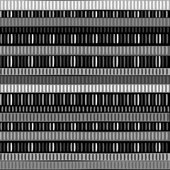 Black and white striped background with horizontal rows