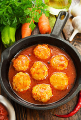 Meatballs with vegetables