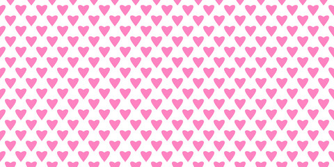 Hand drawn background with colored hearts. Seamless grungy wallpaper on surface. Abstract texture with love signs. Lovely pattern. Print for banner, flyer or poster. Colorful illustration