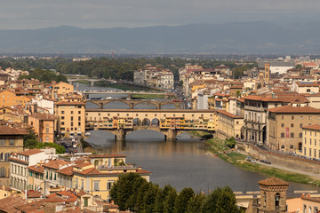Fototapeta na wymiar View from Piazzale Michelangelo