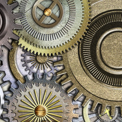 metallic gears background