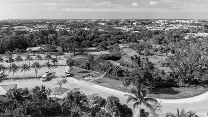 Panoramic aerial view of Jupiter from Dubois Park, Florida © jovannig
