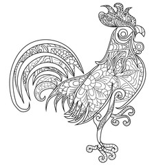 Rooster. Color Therapy: An Anti-Stress Coloring Book .