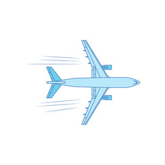 Fototapeta premium Iron bird plane in the sky. Jet plane with turbines.