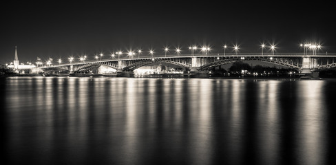 Fototapeta premium Theodor-Heuss-Brücke Panorama