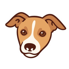 Cartoon dog portrait