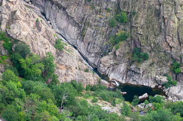 Les gorges du Chassezac et Paysage de Loz&egrave;re,Occitanie.