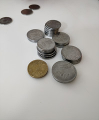 Indian Rupee Coins of steel