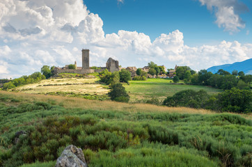 La Garde-Guérin, fortified village in Lozère,France.