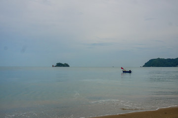 Obraz premium landscape,sea and island view from Trat,Thailand,Thai bay