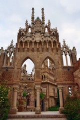 Obraz premium Castello di Colomares, monumento nella forma di un castello dedicato alla vita e alle avventure di Cristoforo Colombo. Costruito in Benalmadena, Malaga,Spagna è una famosa attrazione turistica