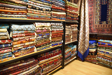 Istanbul, Turkey. A variety of products at the Grand Bazaar.