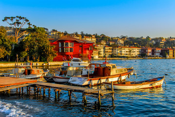 Istanbul, Turkey, 17 April 2009: Bosphorus Mansions, Cengelkoy