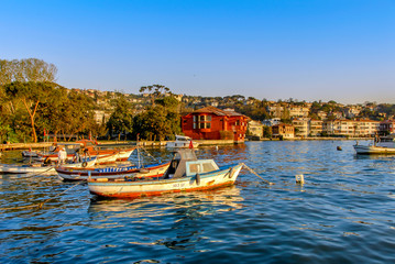 Istanbul, Turkey, 17 April 2009: Bosphorus Mansions, Cengelkoy