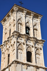 Fototapeta na wymiar The bell tower of Church of St. Lazarus. Larnaca, Cyprus