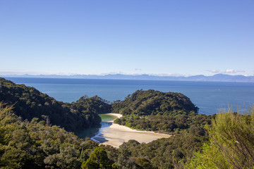 Fototapeta na wymiar Sicht auf Meer in Neuseeland