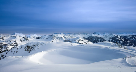 Fototapeta na wymiar Alps Panorama landscape view
