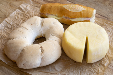 bread loaf and calabrian pecorino