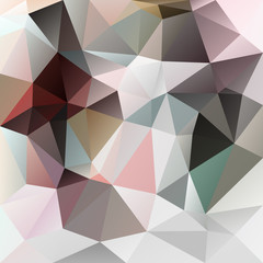vector abstract irregular polygon background - triangle low poly pattern - baby pink, mauve, gray, maroon, taupe color