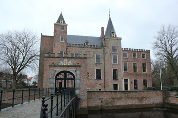 Fototapeta na wymiar Castle in Burgh-Haamstede