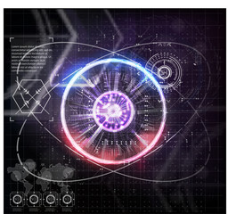 Virtual Interface Elements Sci- Fi Modern User For Graphic Motion Hud futuristic element. Set of Circle Abstract Digital Technology UI Futuristic HUD