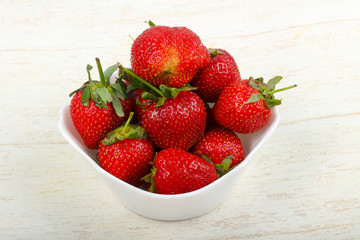 Strawberry in the bowl