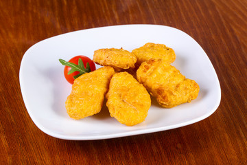Chicken nuggets heap