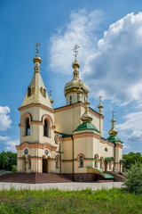 Fototapeta na wymiar Church Of The Holy Resurrection in Makeyevka near Donetsk 2