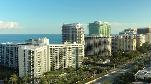 Miami Beach Bal Harbour stock video footage 4k