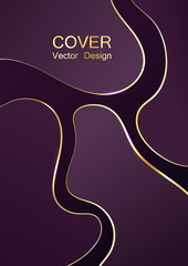 Premium cover background with luxury fluid shapes